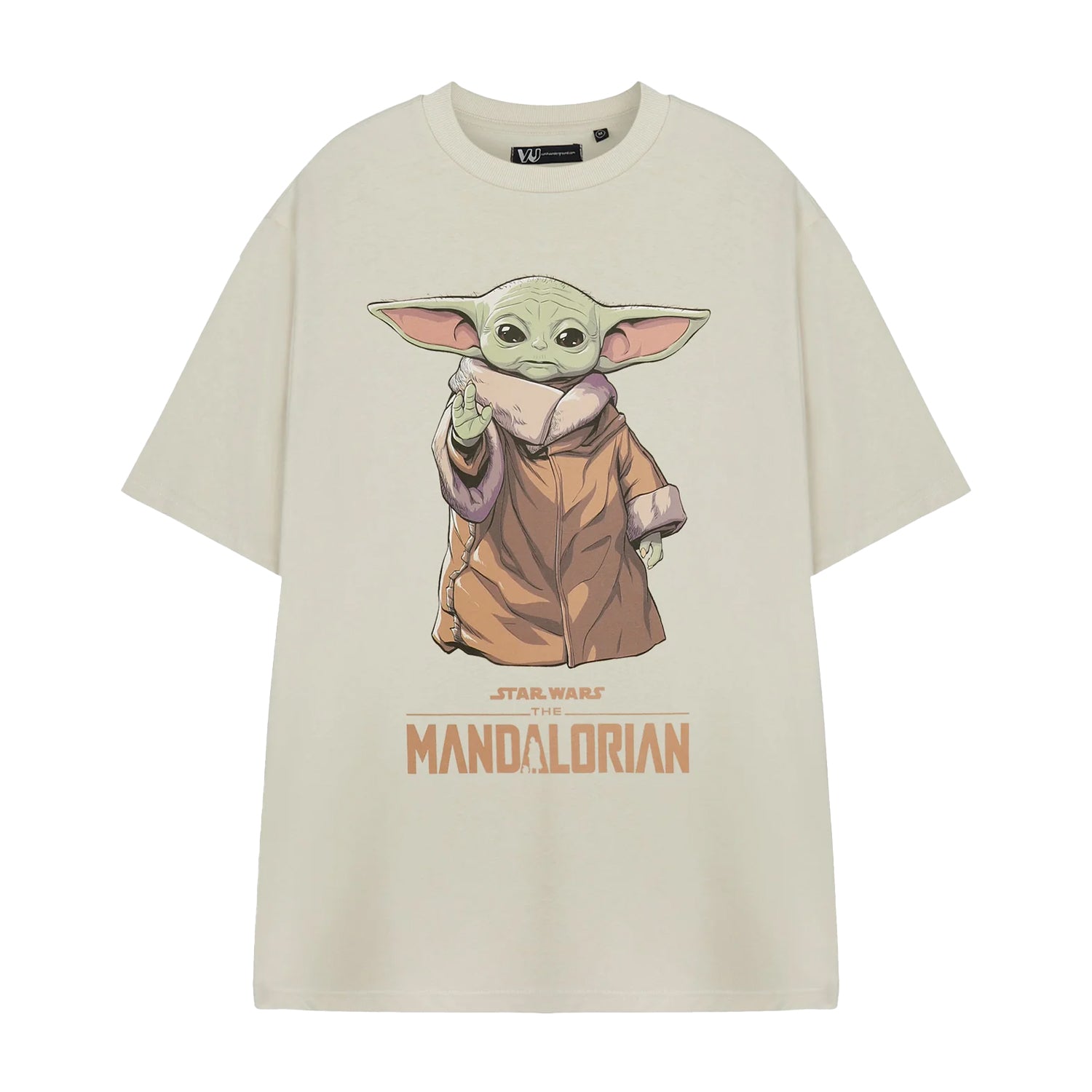 Beige - Front - Star Wars The Mandalorian Mens Grogu Short-Sleeved T-Shirt