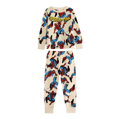 Multicoloured - Back - The Amazing Spider-Man Boys Long-Sleeved Long Pyjama Set (Pack of 2)