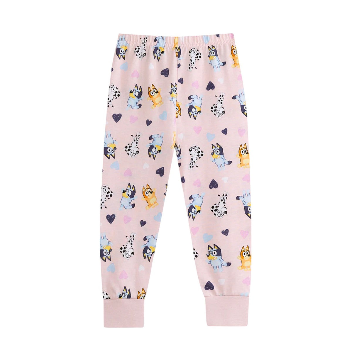 Cream - Side - Bluey Girls Character Long-Sleeved Long Pyjama Set
