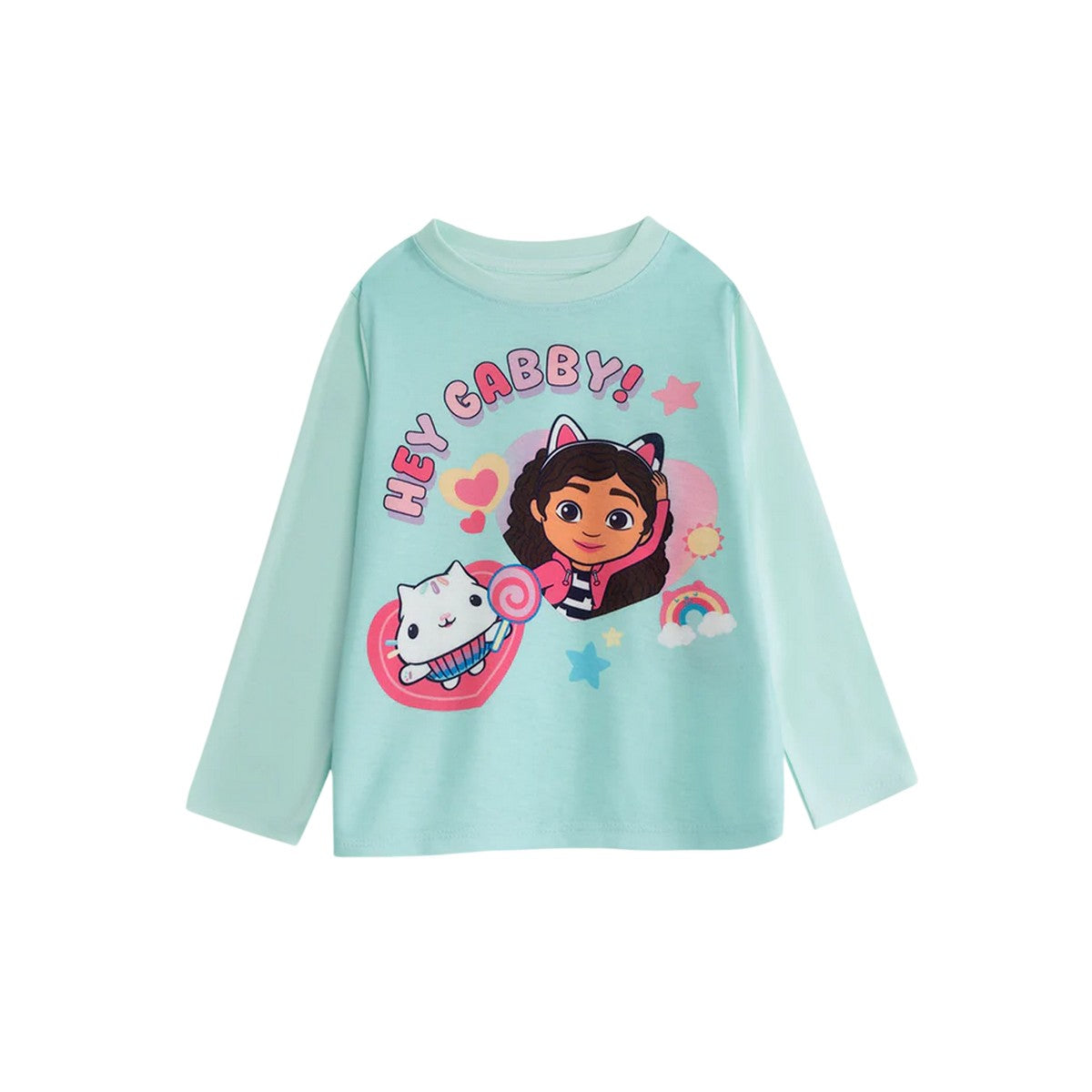 Multicoloured - Side - Gabby´s Dollhouse Girls Character Long-Sleeved Long Pyjama Set (Pack of 2)