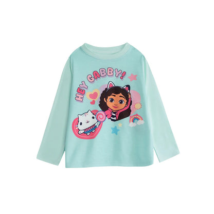 Multicoloured - Side - Gabby´s Dollhouse Girls Character Long-Sleeved Long Pyjama Set (Pack of 2)