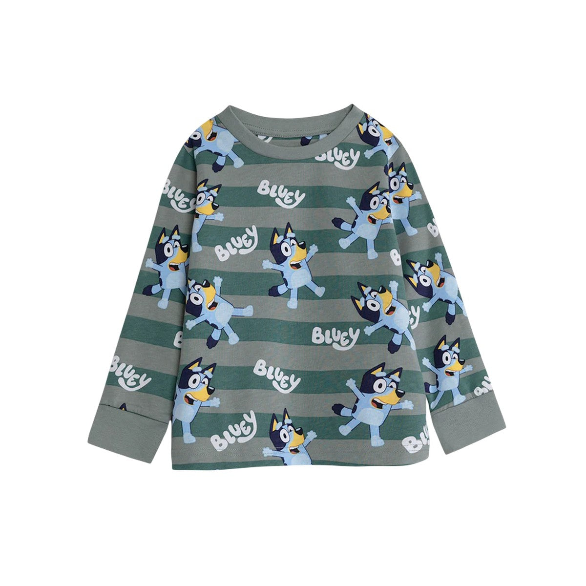 Multicoloured - Side - Bluey Boys Character Long Pyjama Set (Pack of 2)