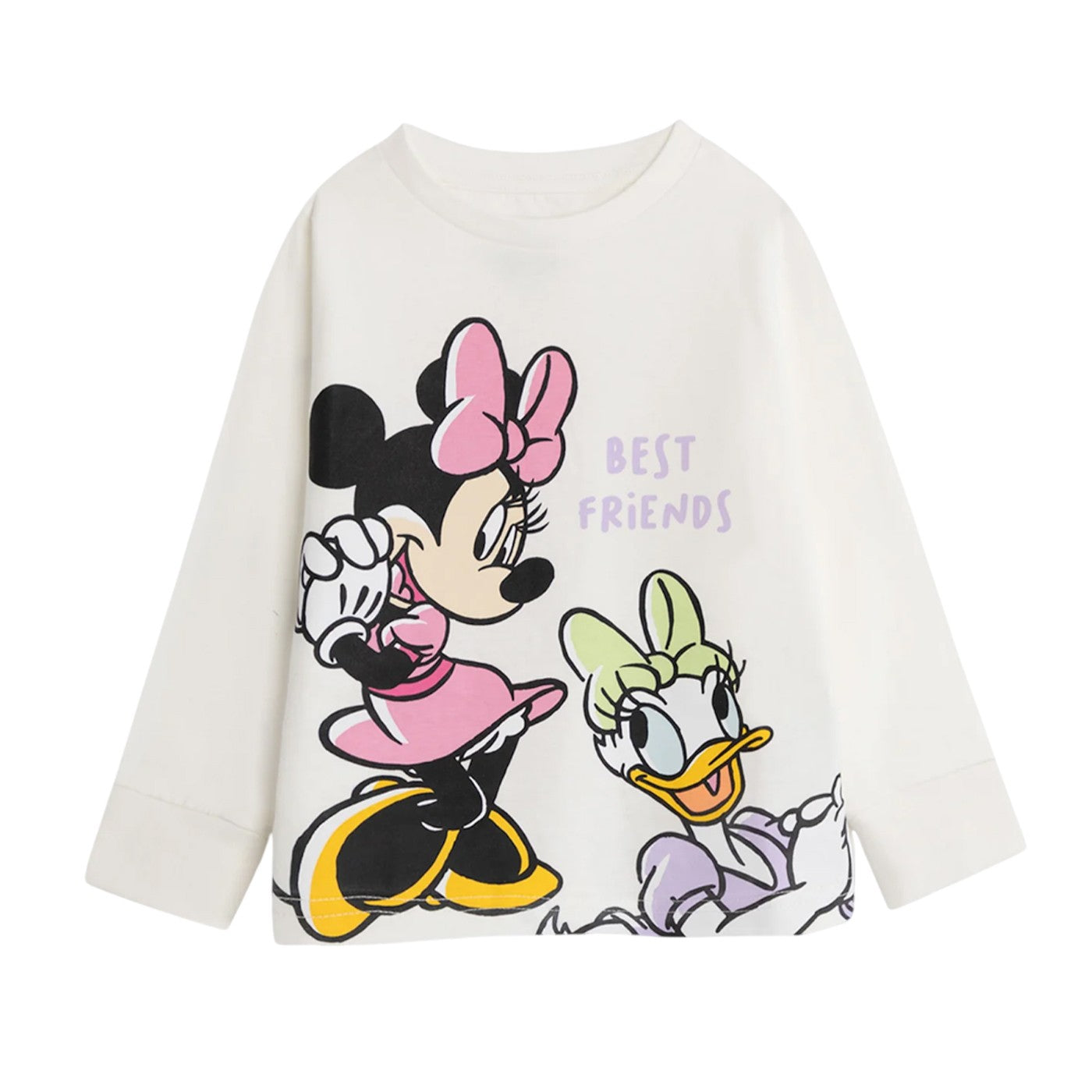 Multicoloured - Back - Disney Girls Minnie Mouse Short-Sleeved Long Pyjama Set (Pack of 2)