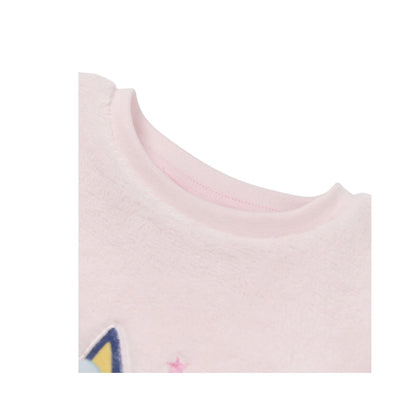 Pink - Close up - Bluey Girls Character Long-Sleeved Long Pyjama Set