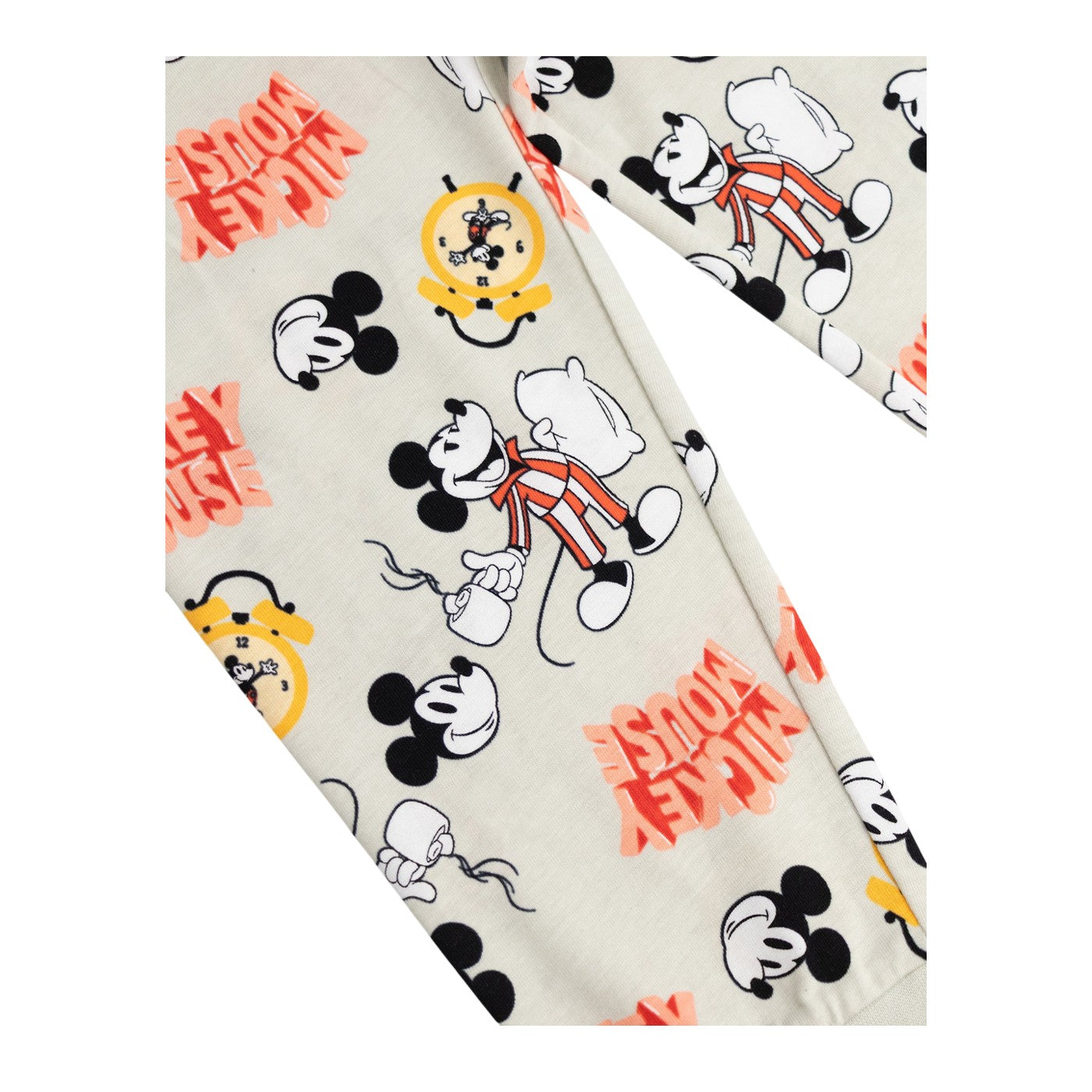 Blue - Side - Disney Boys Mickey Mouse Long-Sleeved Long Pyjama Set