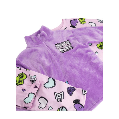 Multicoloured - Pack Shot - Monster High Girls Long-Sleeved Long Pyjama Set (Pack of 3)