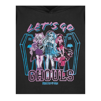Black - Side - Monster High Girls Let´s Go Ghouls Hoodie