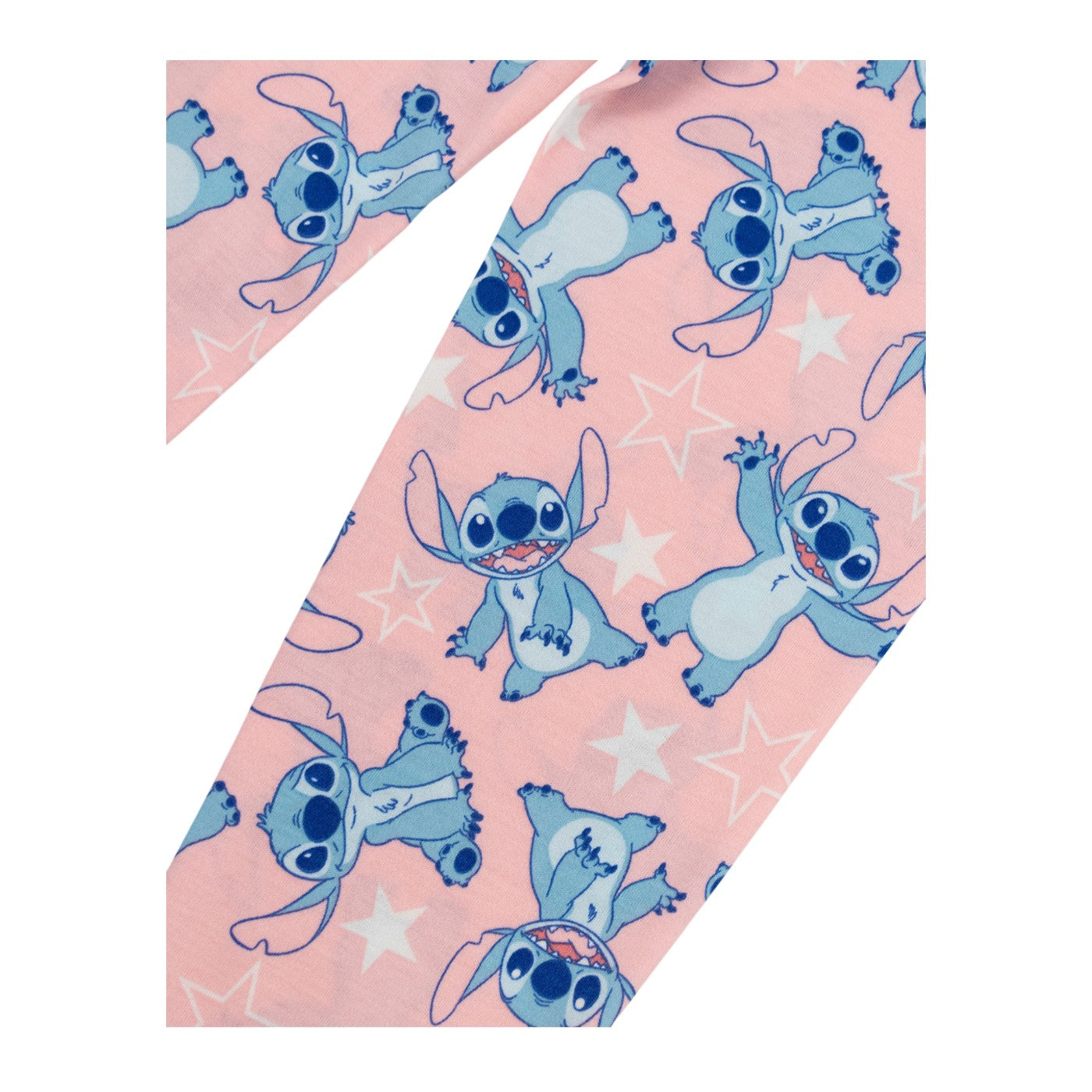 Pink-White - Pack Shot - Lilo & Stitch Girls Stitch Long-Sleeved Long Pyjama Set (Pack of 3)