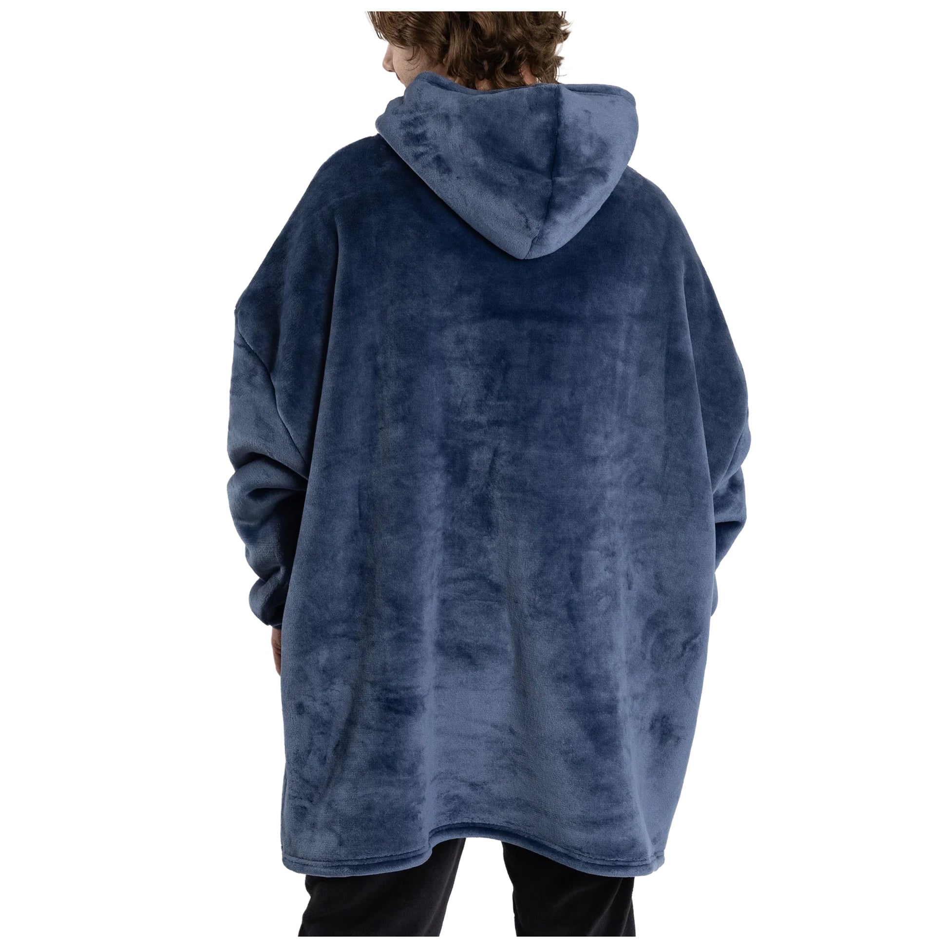 Black - Back - Rick And Morty Mens Character Hoodie Blanket