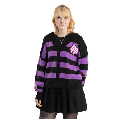 Purple-Black - Front - Monster High Womens-Ladies Alumni Cardigan