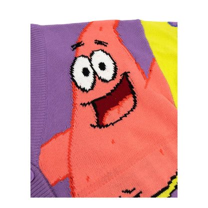 Purple-Pink-Yellow - Lifestyle - SpongeBob SquarePants Womens-Ladies Patrick Star Cardigan