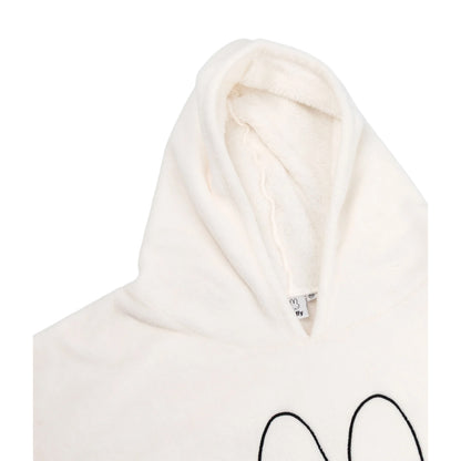 White - Back - Miffy Womens-Ladies Face Blanket Hoodie