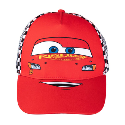 Red - Front - Cars Boys Lightning McQueen Baseball Cap