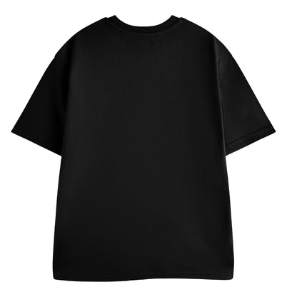 Black - Back - Twilight Womens-Ladies Logo Short-Sleeved Long Pyjama Set
