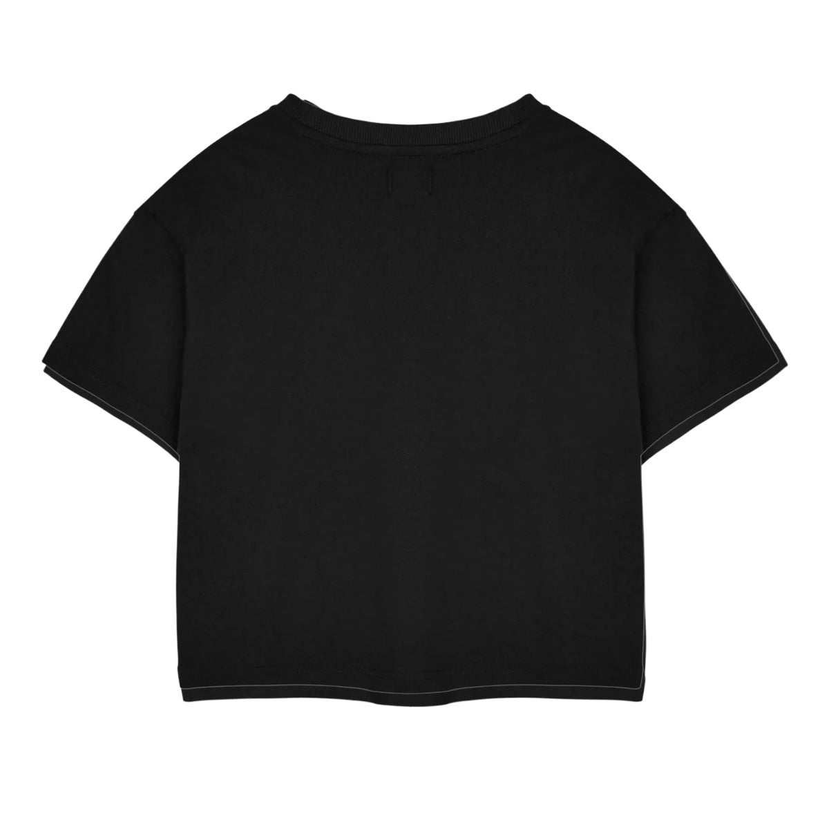 Black - Back - Coca-Cola Womens-Ladies Short-Sleeved Crop T-Shirt