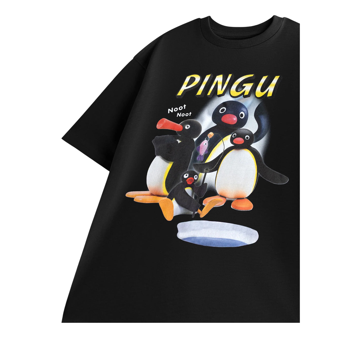 Black - Lifestyle - Pingu Unisex Adult Noot Noot Short-Sleeved T-Shirt