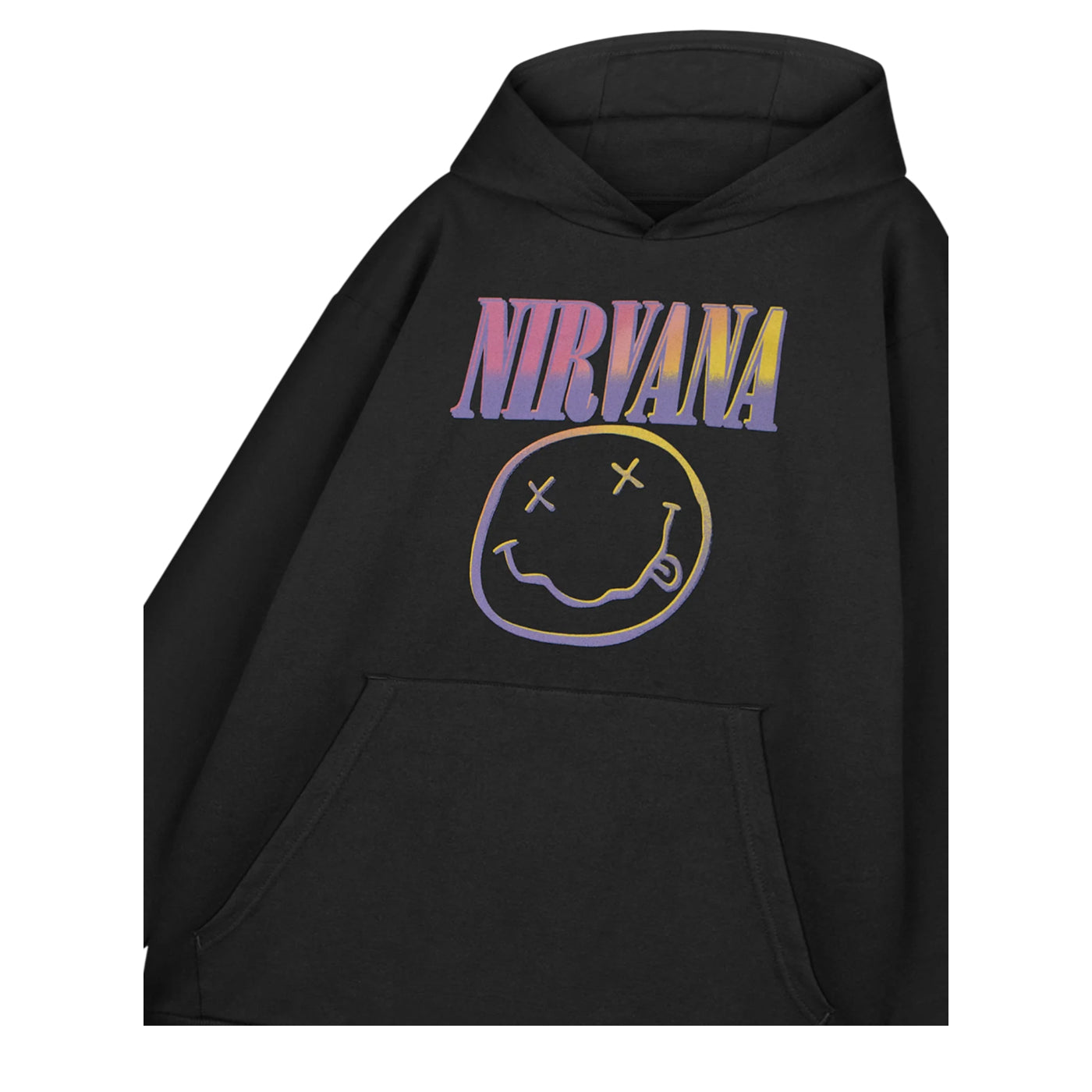 Black - Lifestyle - Nirvana Unisex Adult Sunset Logo Hoodie
