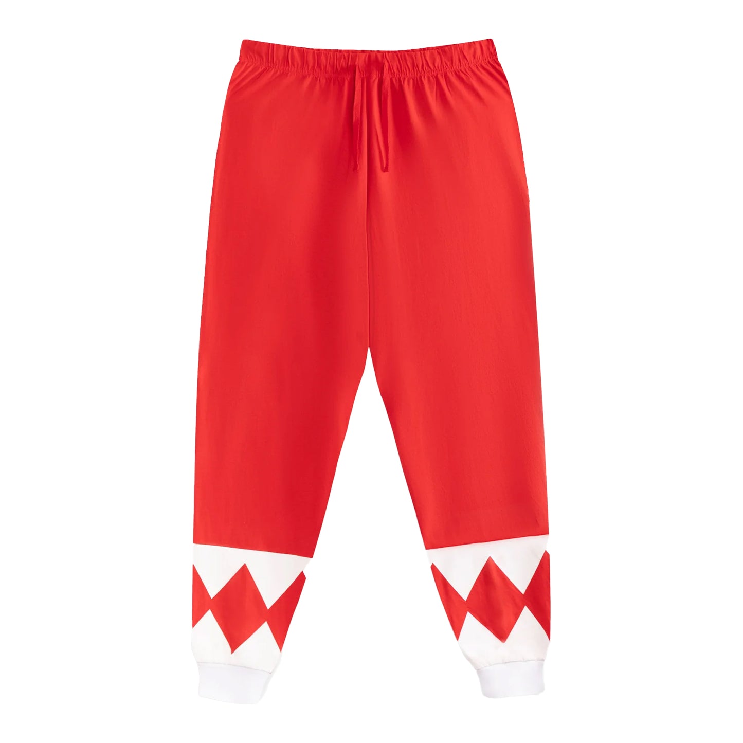 Red - Pack Shot - Power Rangers Mens Character Long Leg Short-Sleeved Pyjama Set
