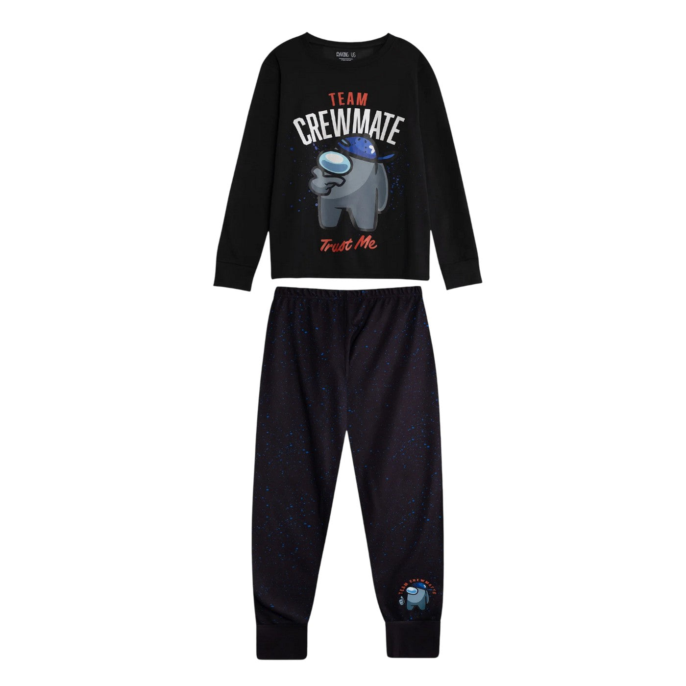 Multicoloured - Side - Among Us Boys Character Long Pyjama Set (Pack of 2)