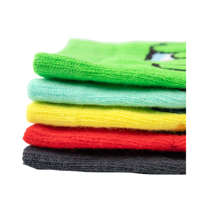 Multicoloured - Side - Among Us Boys Character Calf-Length Socks (Pack of 5)