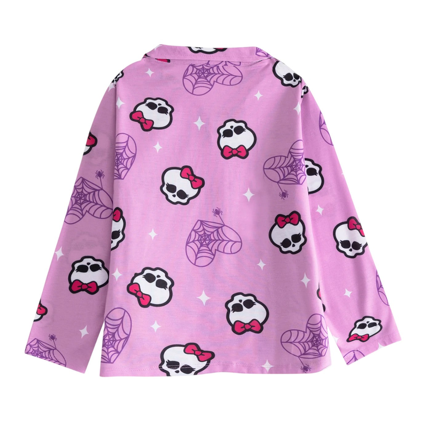 Pink - Back - Monster High Girls Character Long Pyjama Set