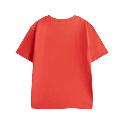 Red - Back - Sesame Street Childrens-Kids Elmo T-Shirt