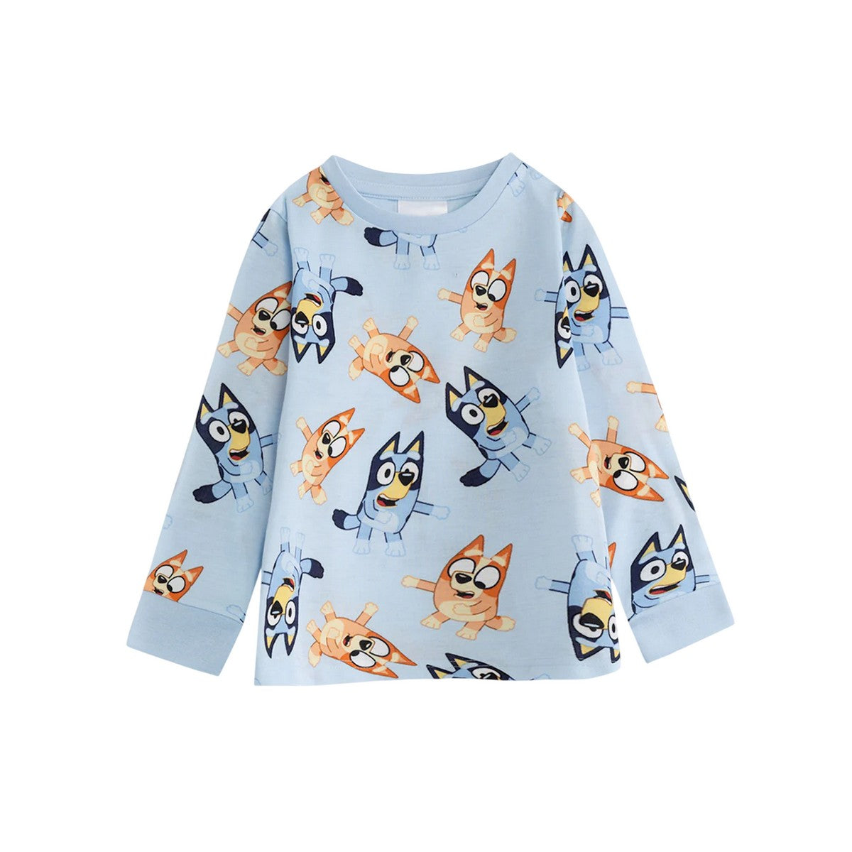 Blue - Side - Bluey Boys Character Long Pyjama Set