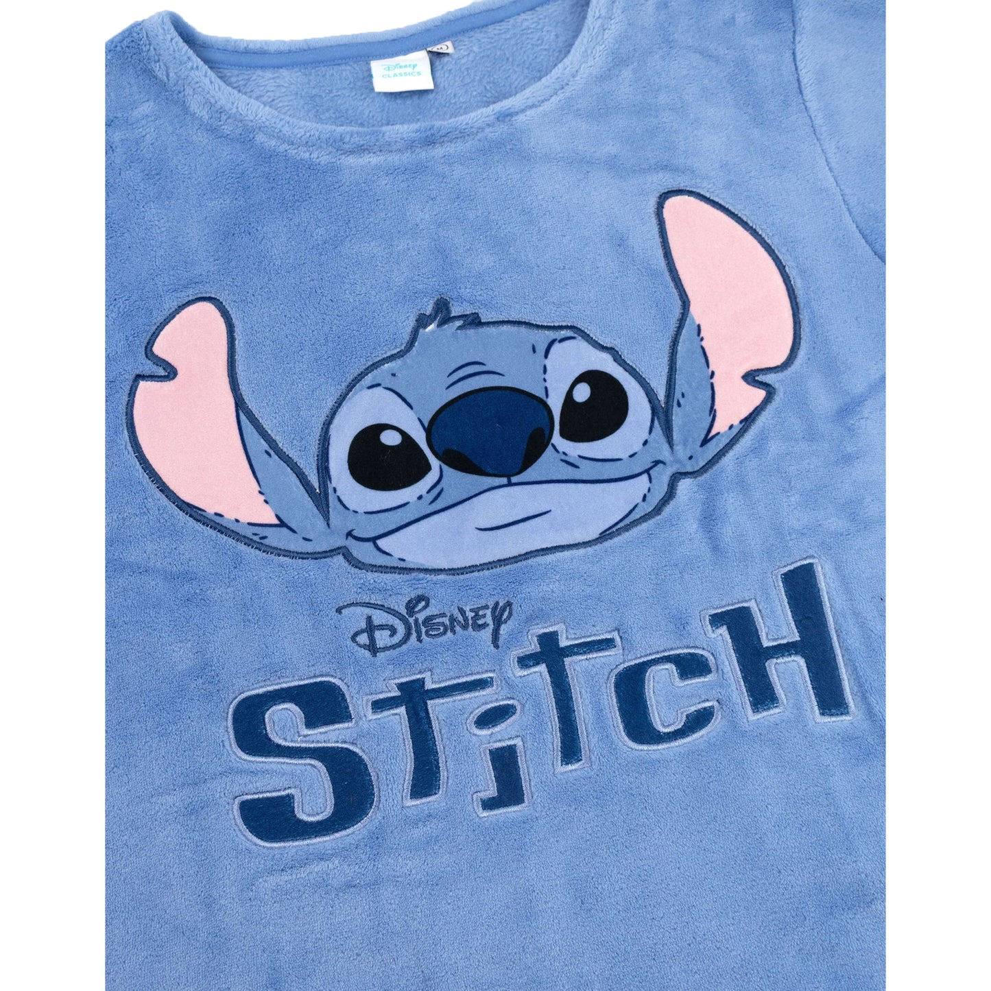 Blue - Lifestyle - Lilo & Stitch Womens-Ladies Stitch Long-Sleeved Long Pyjama Set