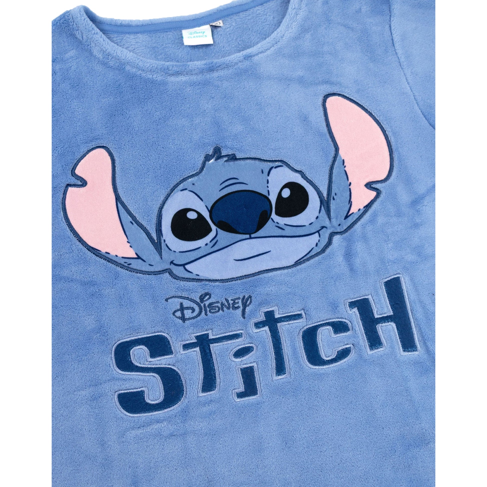 Blue - Lifestyle - Lilo & Stitch Womens-Ladies Stitch Long-Sleeved Long Pyjama Set