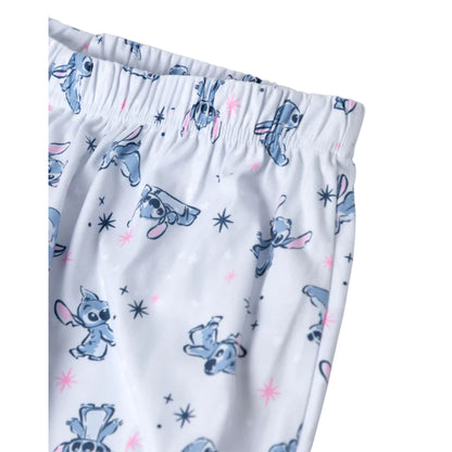 Pink-Blue - Lifestyle - Lilo & Stitch Womens-Ladies Stitch Long Pyjama Set