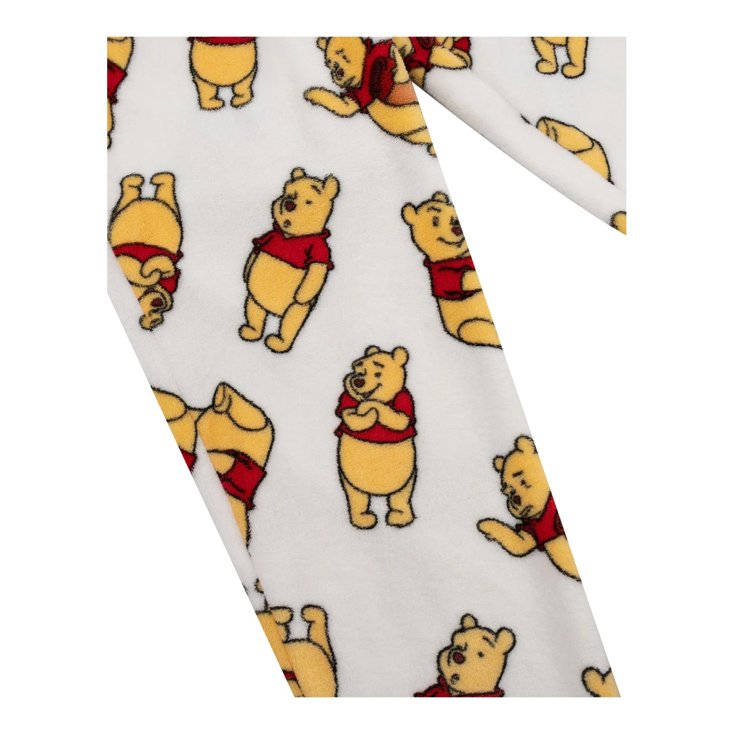 Red-White - Lifestyle - Winnie the Pooh Womens-Ladies Long-Sleeved Long Pyjama Set