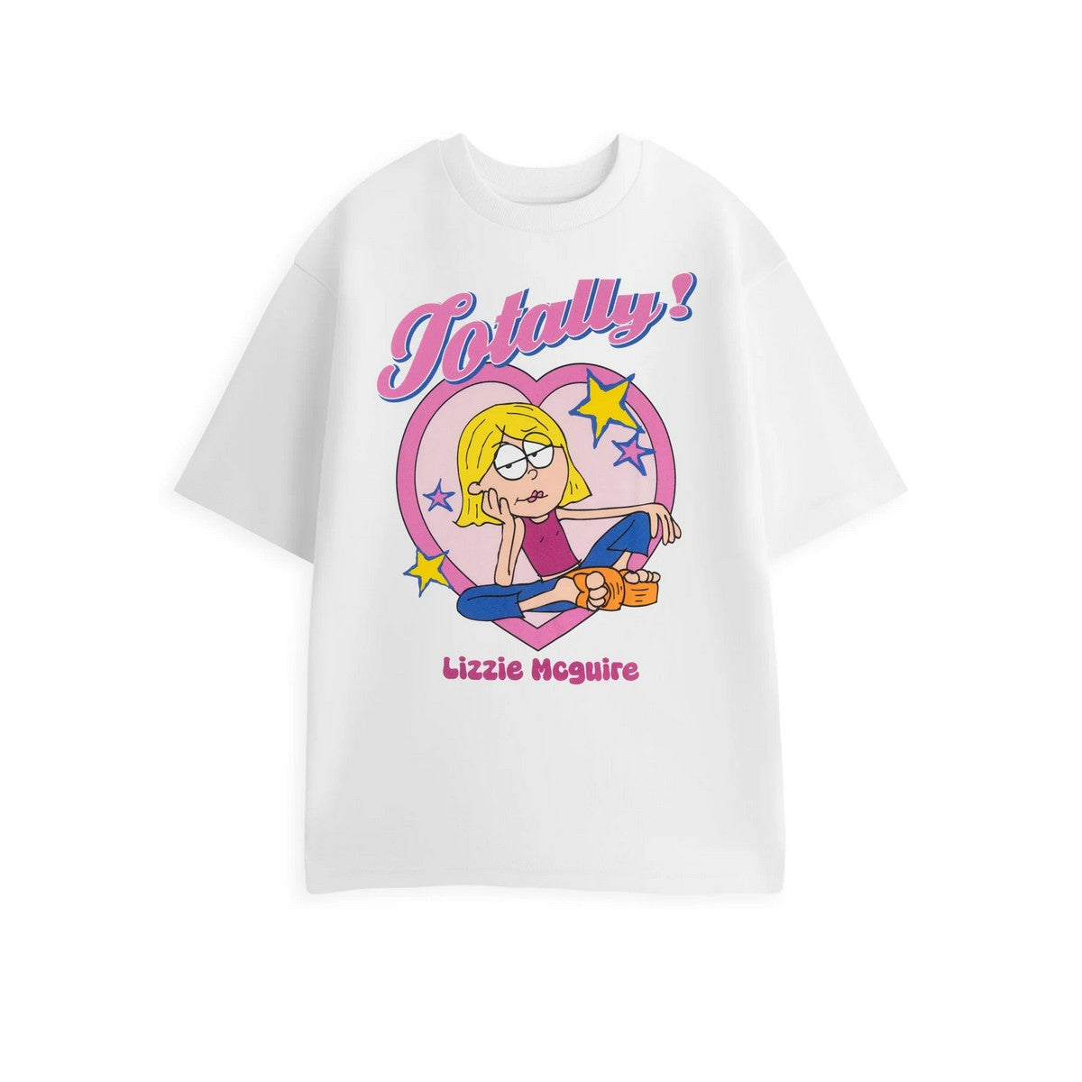White - Front - Lizzie McGuire Womens-Ladies Totally Short-Sleeved T-Shirt