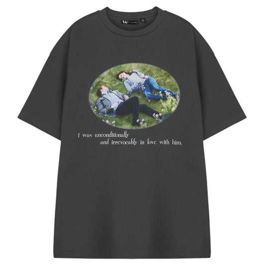 Grey - Front - Twilight Womens-Ladies Unconditionally Short-Sleeved T-Shirt