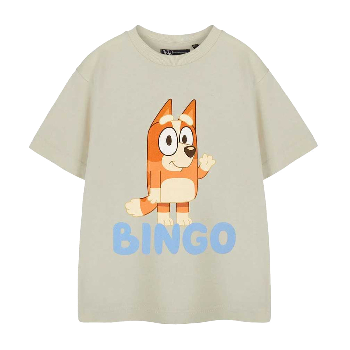 Beige - Front - Bluey Childrens-Kids Bingo Short-Sleeved T-Shirt