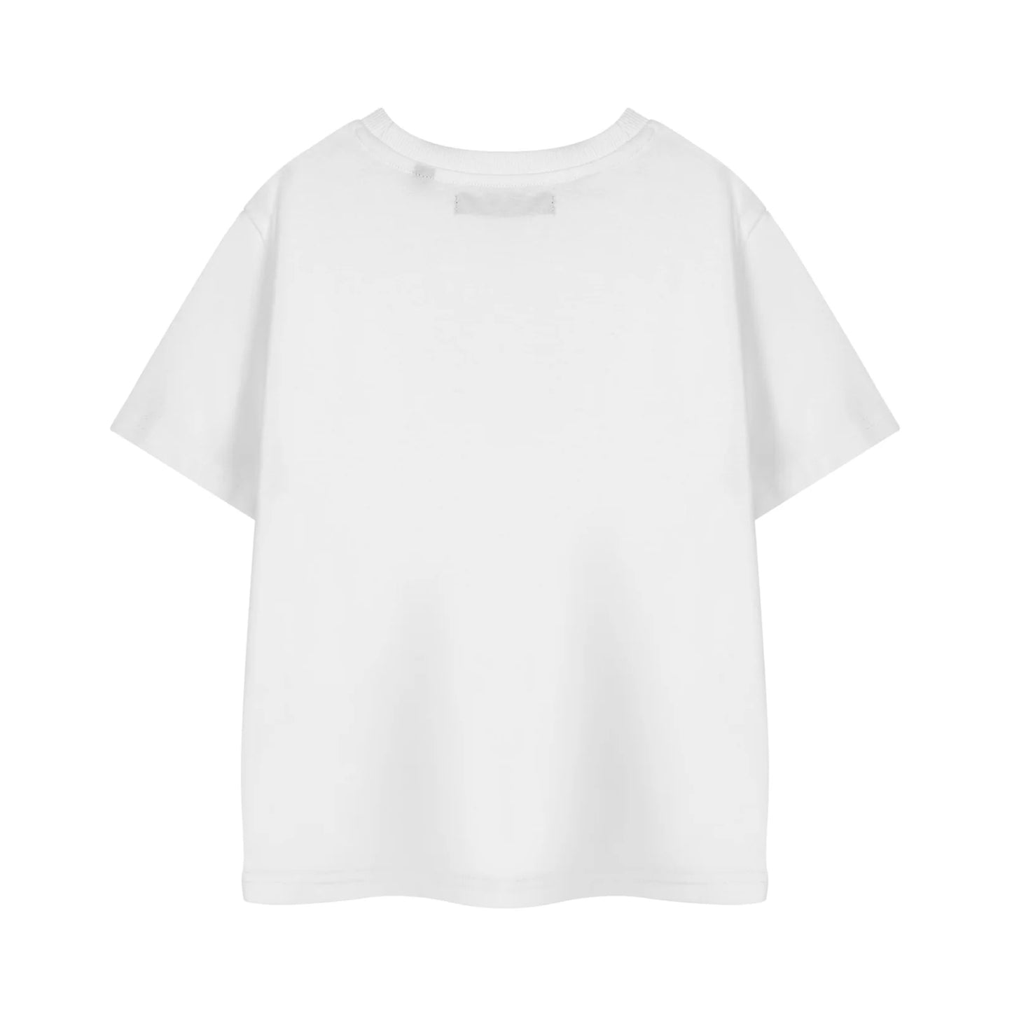 White - Back - Cinderella Girls Cotton Short-Sleeved T-Shirt