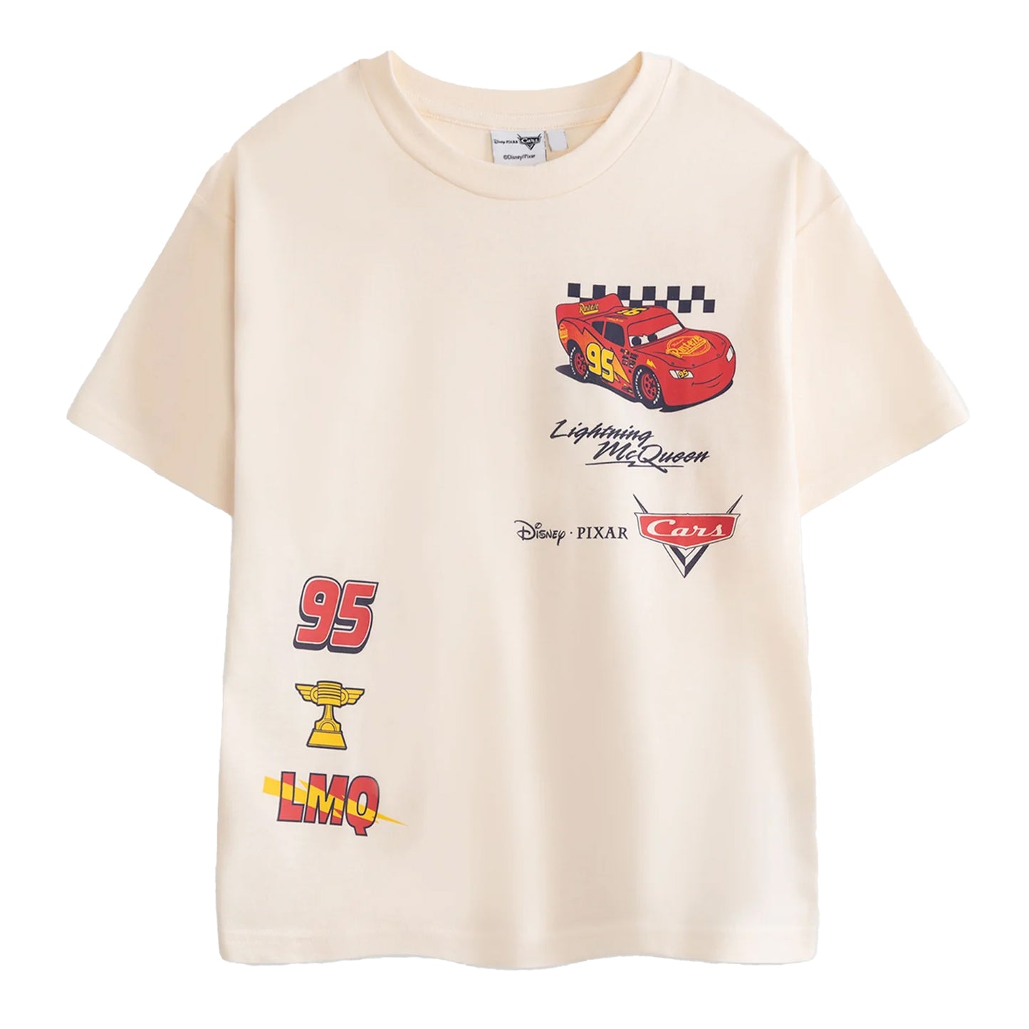 Multicoloured - Side - Cars Boys Lightning McQueen Short-Sleeved T-Shirt (Pack of 2)