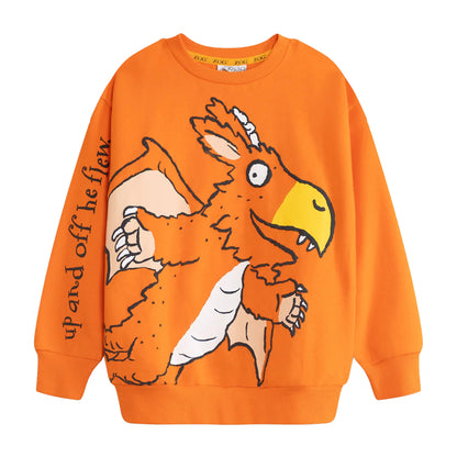 Orange - Front - Zog Childrens-Kids Character Cotton Sweatshirt