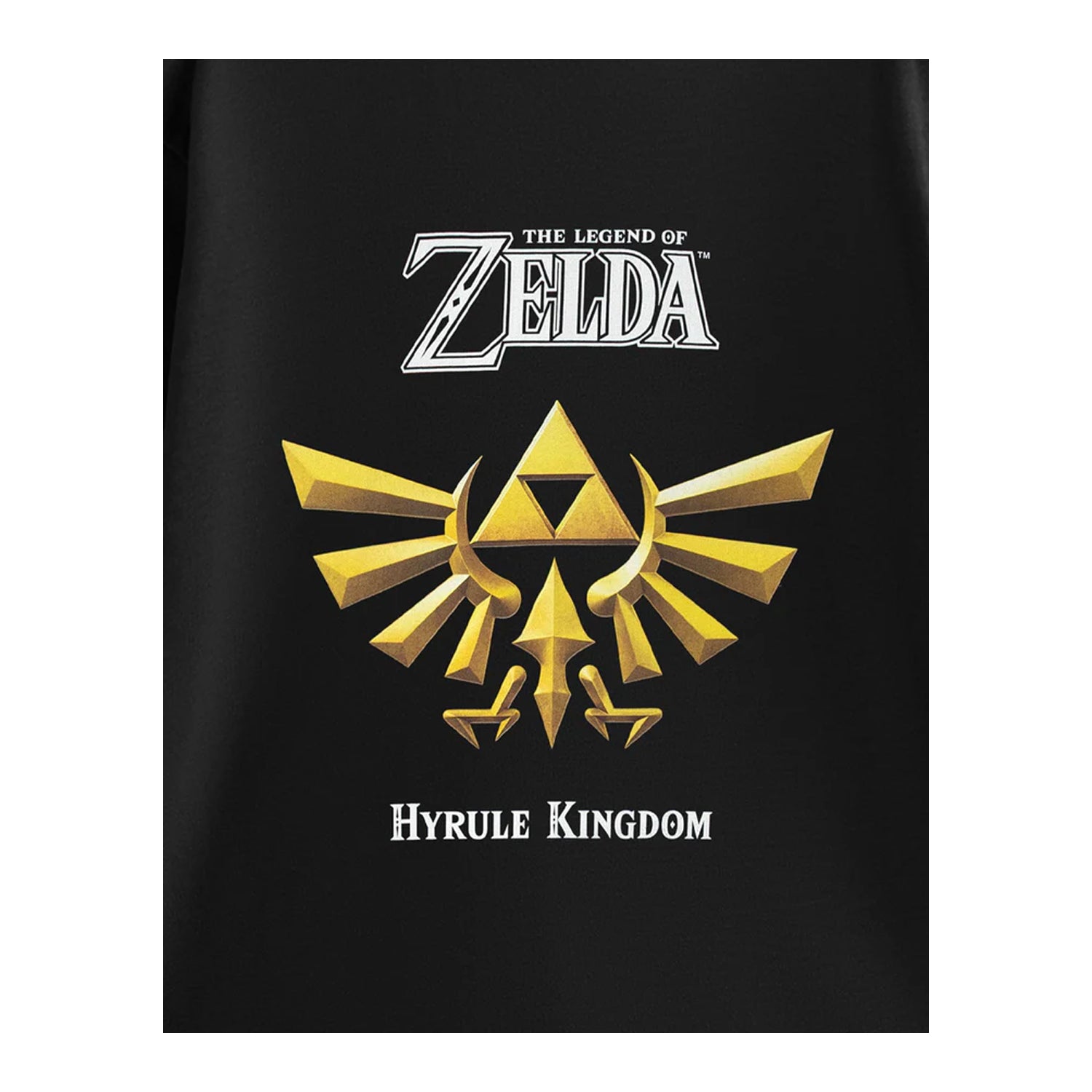 Black - Side - The Legend Of Zelda Mens Hyrule Kingdom T-Shirt