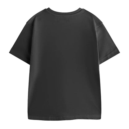 Grey - Back - Stranger Things Childrens-Kids Hawkins Heroes T-Shirt