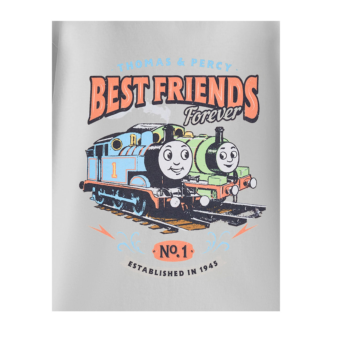 Grey - Side - Thomas And Friends Boys Best Friends Forever Short-Sleeved T-Shirt