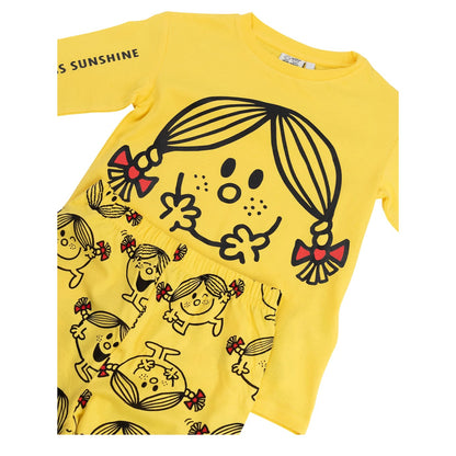 Yellow - Lifestyle - Mr Men & Little Miss Girls Long-Sleeved Long Pyjama Set