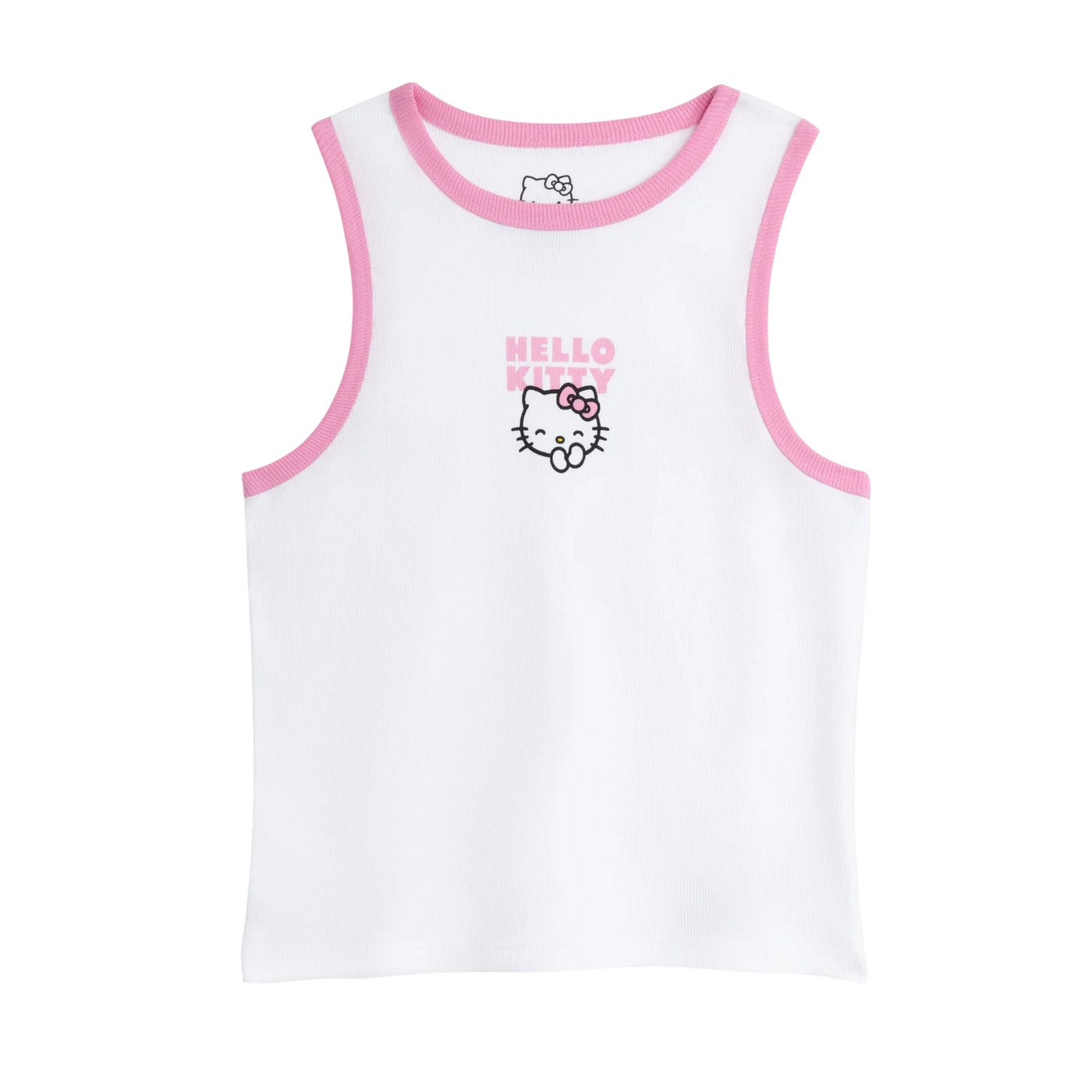 Pink - Back - Hello Kitty Womens-Ladies Character Pyjama Set