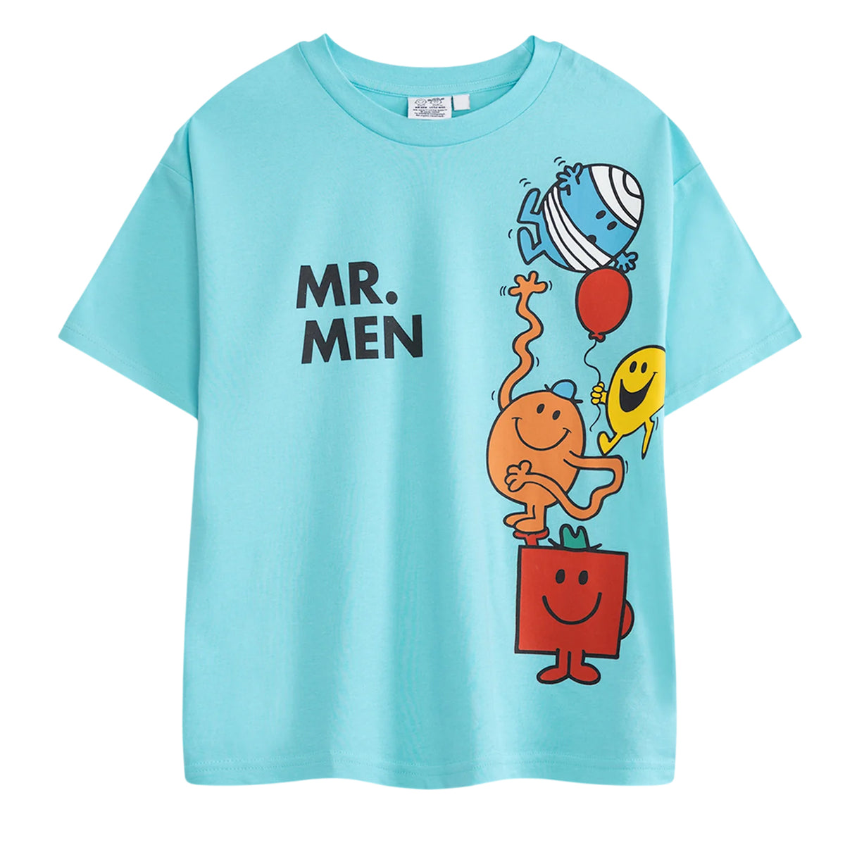 Multicoloured - Side - Mr Men & Little Miss Boys Characters Short-Sleeved T-Shirt (Pack Of 3)