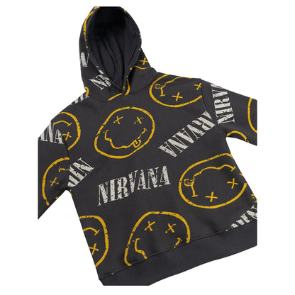 Grey - Lifestyle - Nirvana Childrens-Kids Logo Hoodie And Joggers Set