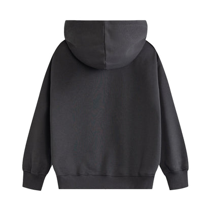 Grey - Back - Stranger Things Childrens-Kids Logo Hoodie And Joggers Set