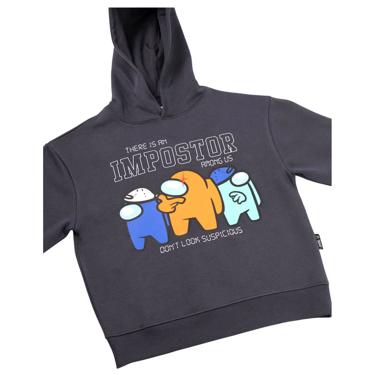 Grey - Back - Among Us Boys There Is An Impostor Characters Hoodie And Joggers Set