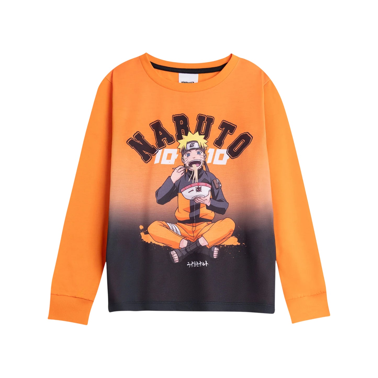 Black-Orange-White - Back - Naruto Boys Character Long Pyjama Set
