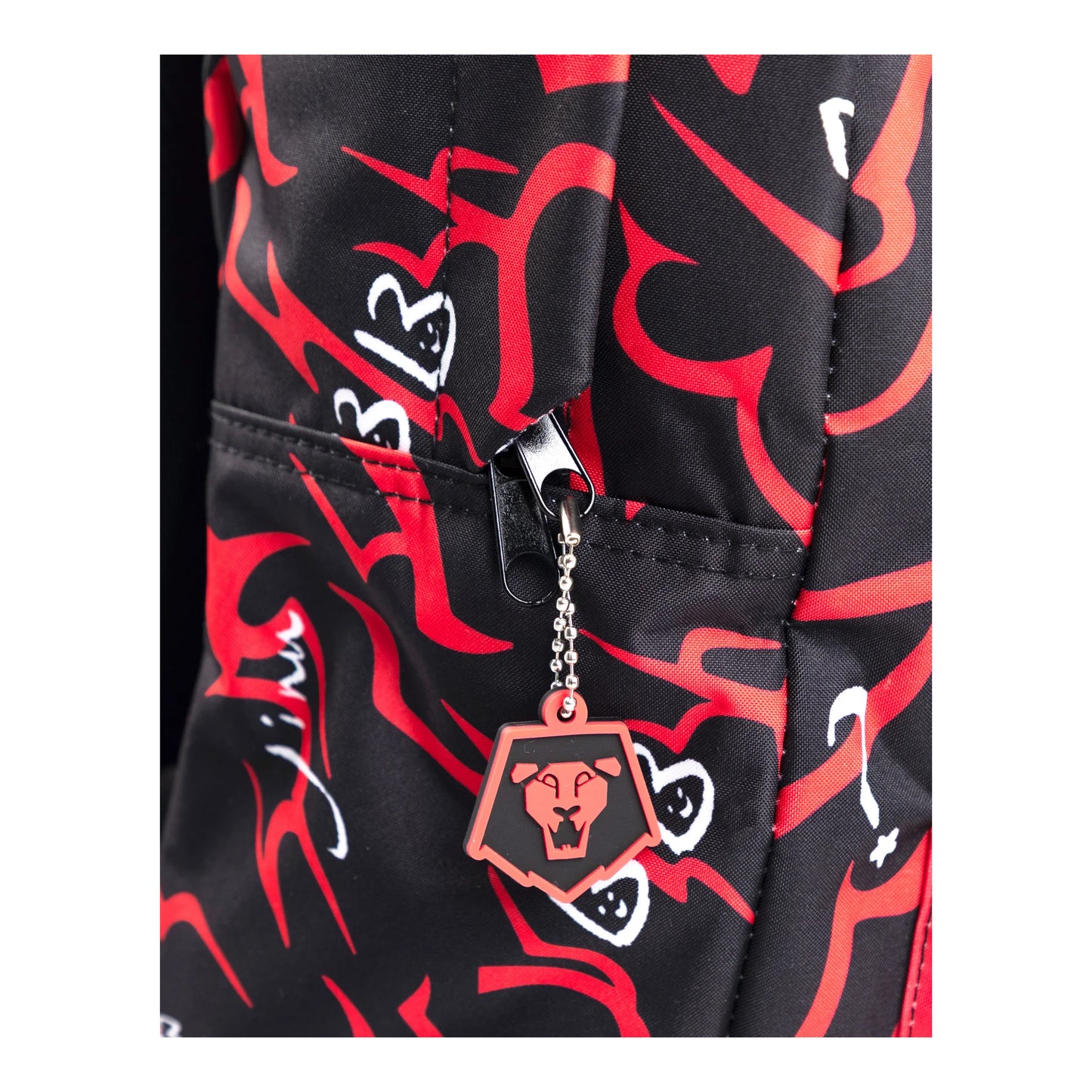 Black-Red - Side - K-Pop Demon Hunters Saja Boys Backpack
