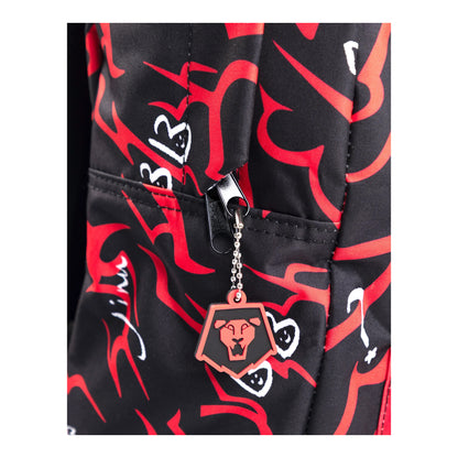 Black-Red - Side - K-Pop Demon Hunters Saja Boys Backpack