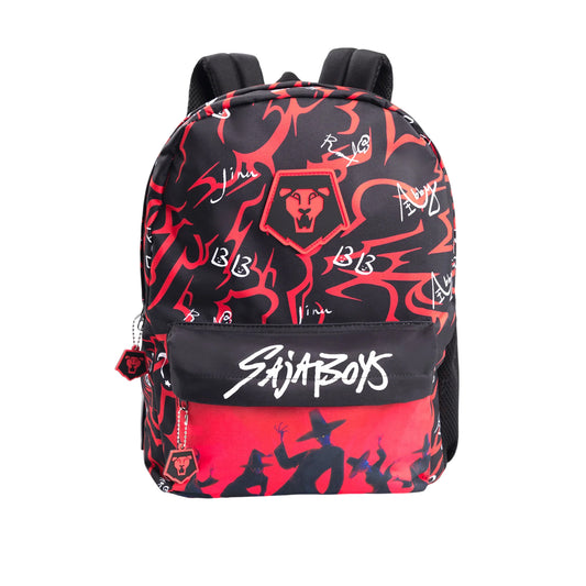 Black-Red - Front - K-Pop Demon Hunters Saja Boys Backpack